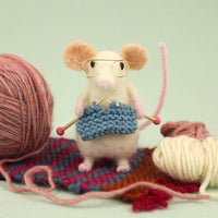 Knitting Mouse Needle Felt Kit Kit The Makers