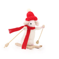 Skiing Mouse Needle Felt Kit Kit The Makers