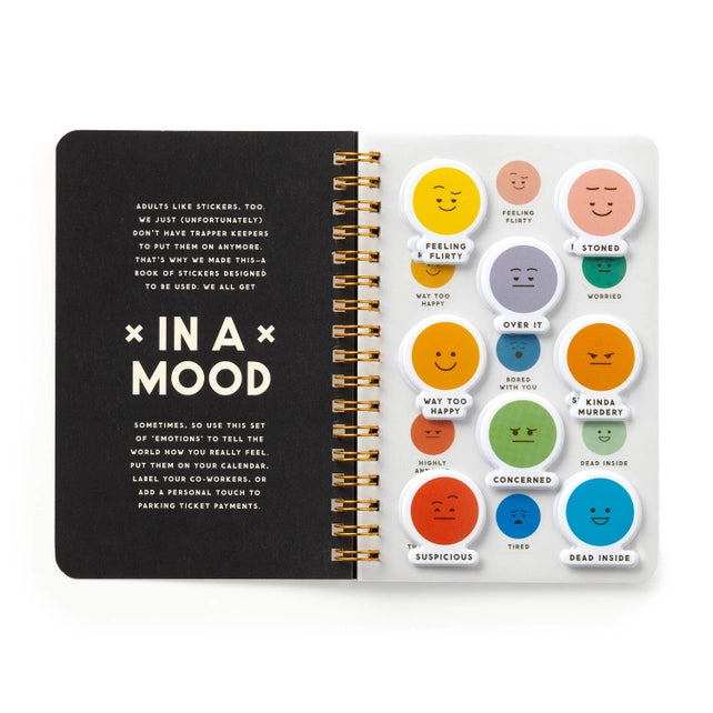 Notebook with stickers