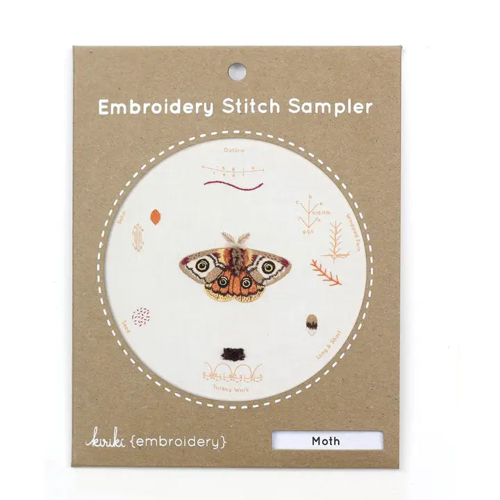 Moth stitch sampler