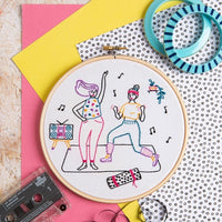 Embroidery kit with two women dancing