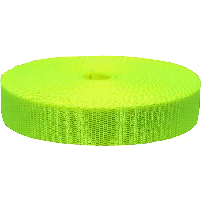 1.5" Poly Webbing - Neon Yellow Notions Brooklyn Craft Company