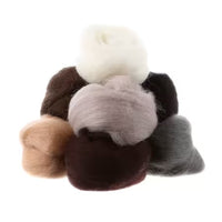 Wistyria Editions Wool Roving 8 Color Assortment (Various Colors)
