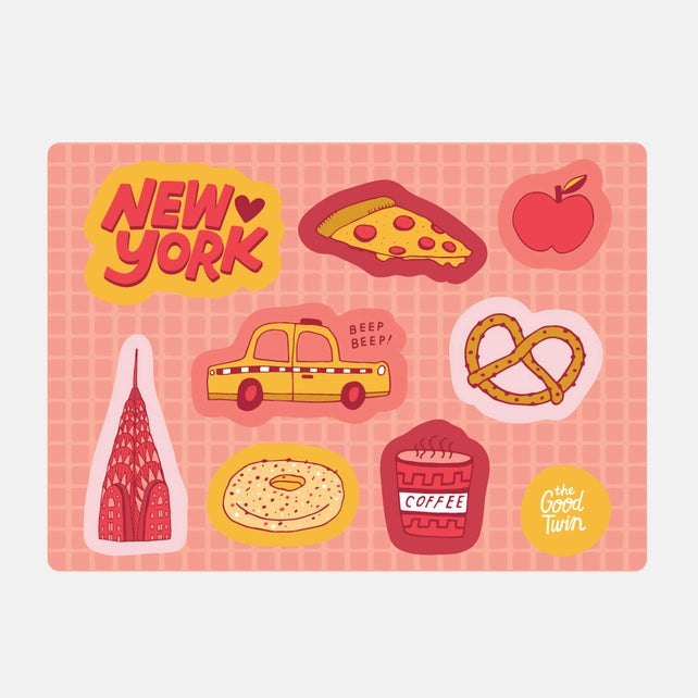 New York Sticker Sheet Stickers The Good Twin