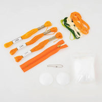 Tiny Pouch Crocheted Orange Kit