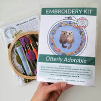 "Otterly Adorable" Landscape Embroidery Kit Jessica Long Embroidery