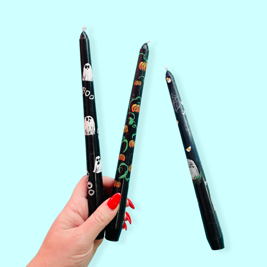 CRAFTY HOUR: Painted Taper Candles Past Workshop Brooklyn Craft Company