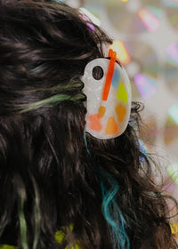 Paint Palette Hair Claw Accessories The Peach Fuzz