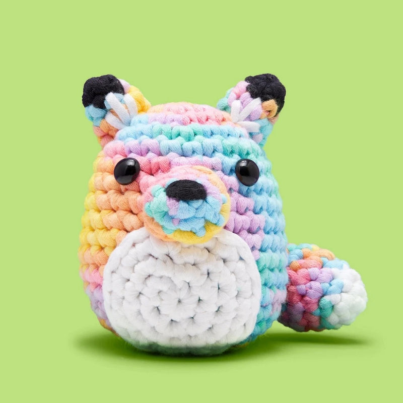 Pastel Fox Crochet Kit Kit The Woobles
