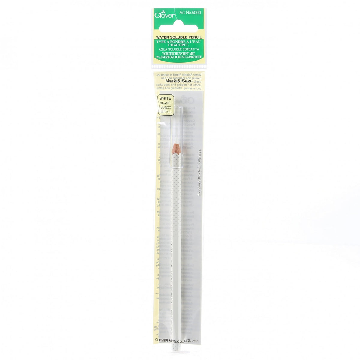 White Water Soluble Pencil Notions Clover
