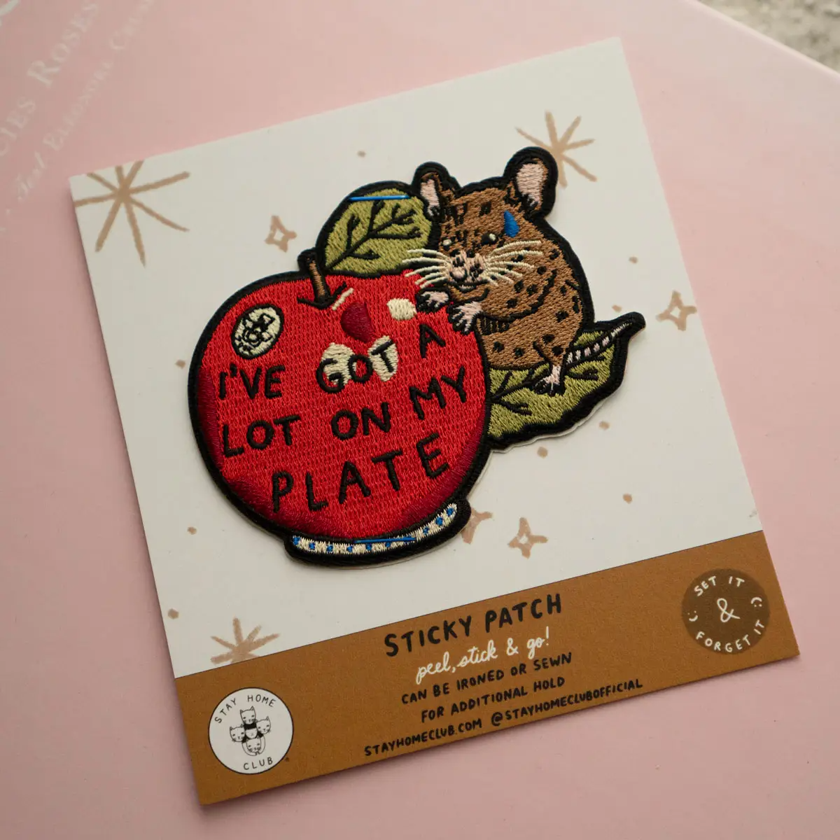 A Lot On My Plate Sticky Patch