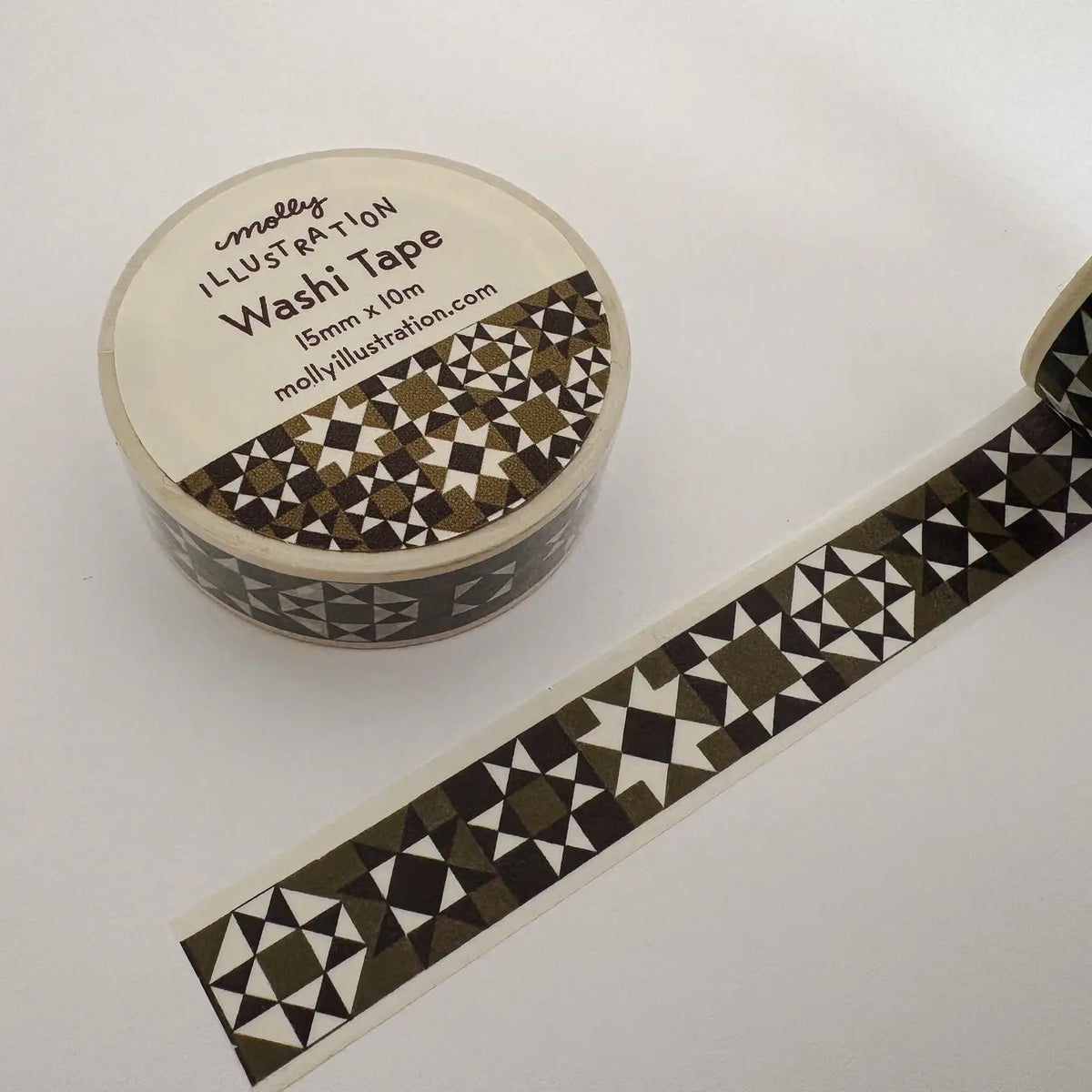 Olive Quilted Decorative Tape