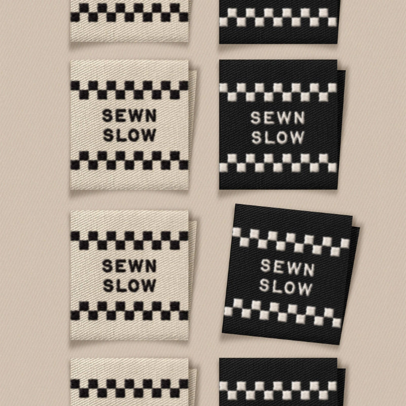 Sewn Slow Square Garment Labels Matchy Matchy Sewing Club