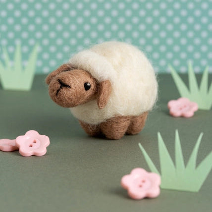 Sheep Mini Needle Felting Kit Kit Hawthorn Handmade