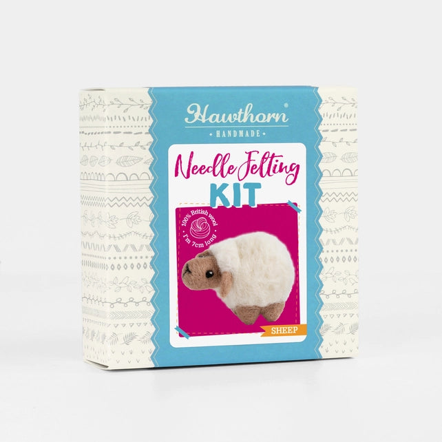 Sheep Mini Needle Felting Kit Kit Hawthorn Handmade