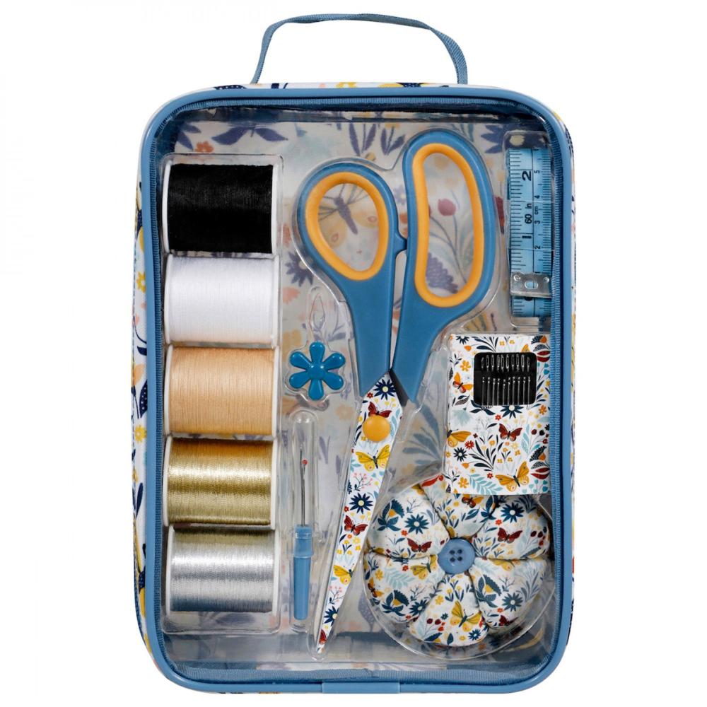 Singer Butterfly Floral Sewing Kit Notions Singer