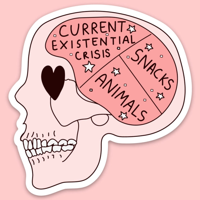 Current Existential Crisis Sticker Stickers Tender Ghost