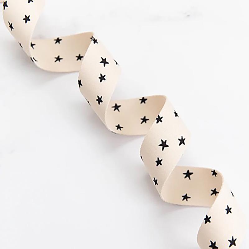 1.5" Starry Webbing - Black Notions Moda Fabrics