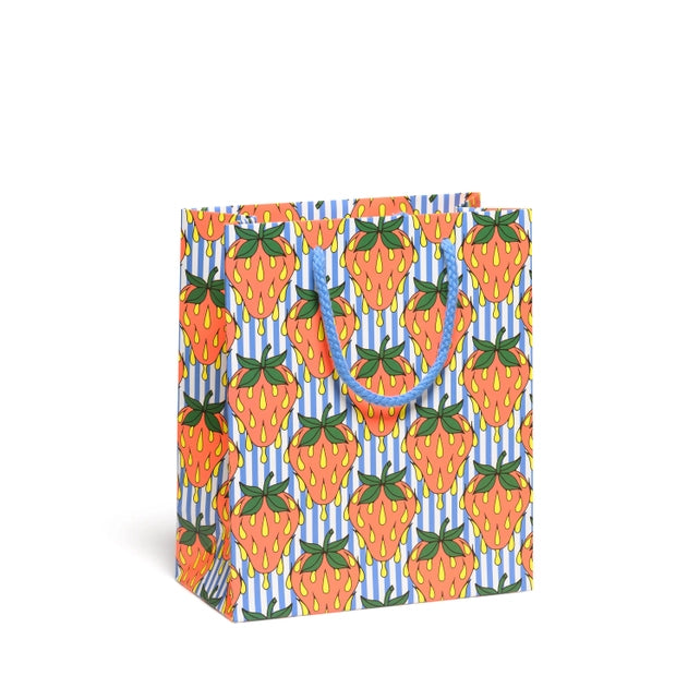So Many Strawberries Medium Gift Bag Gift Wrap Red Cap Cards
