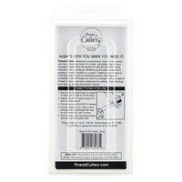 ThreadCutter thread starter kit in a clear plastic hanging bag with printed instructions and a barcode on a white background.