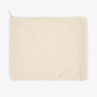 Beige pouch on a white background