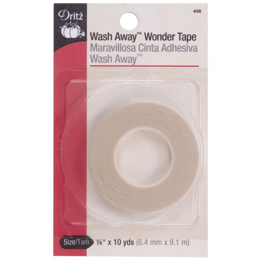 Dritz Wash Away Wonder Tape packaging on a white background