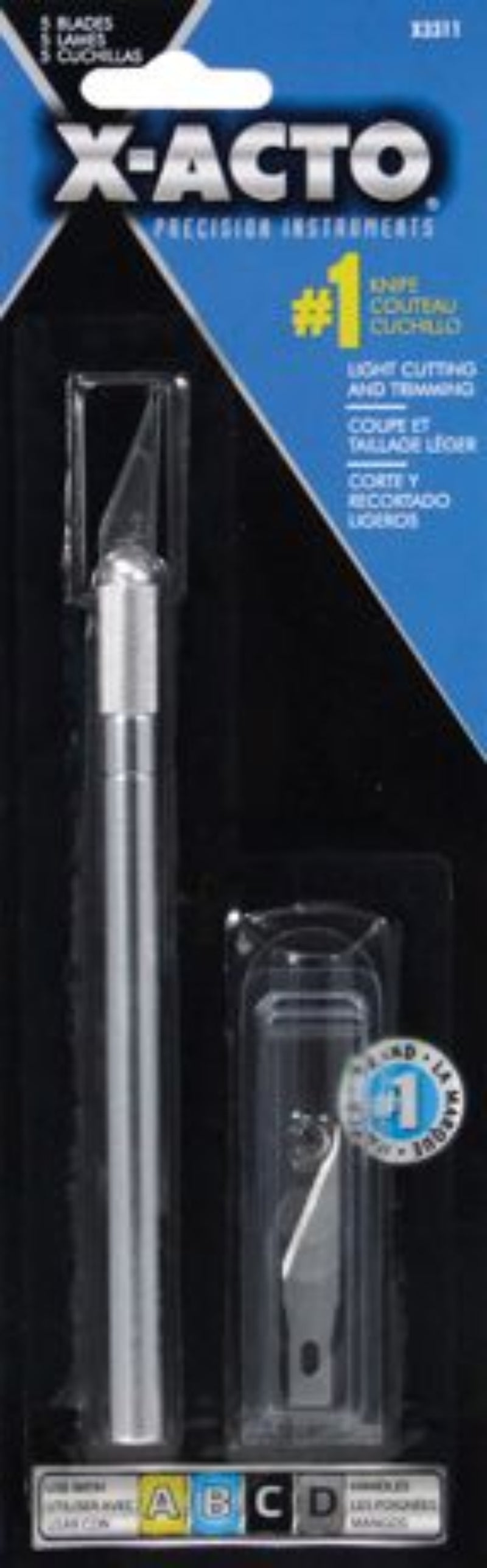 X-Acto knife set with blade in packaging