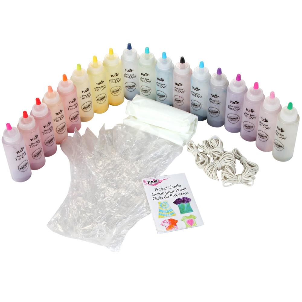 One-Step 18-Color Tie Dye Party Kit Dye Tulip