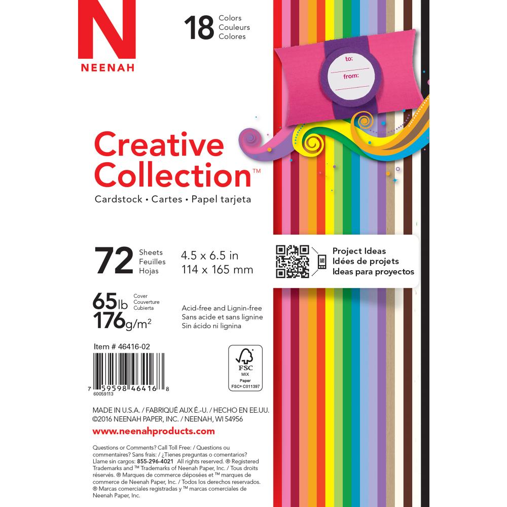 Creative Collection Bold Cardstock 4.5" x 6.5" Paper Neenah