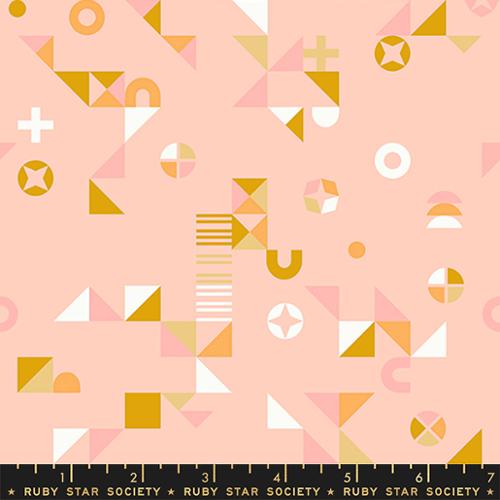 Koi Pond Motif Madness by Ruby Star Society in Pale Peach Fabric Ruby Star Society