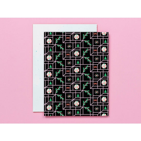 Holiday Illusion Pattern Holiday Card Greeting Cards My Darlin'
