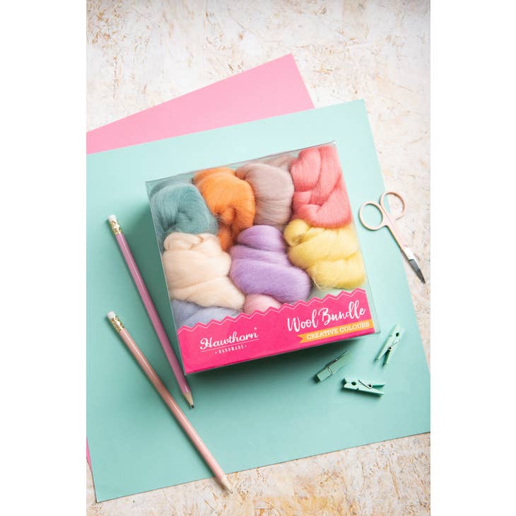 Pastels Wool Bundle Tools Hawthorn Handmade