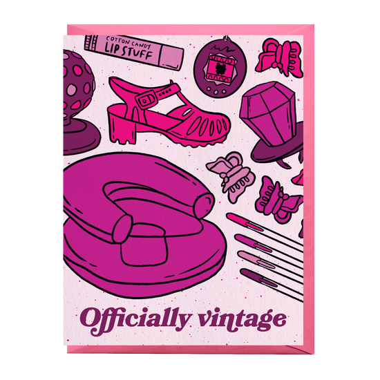 Officially Vintage Card Greeting Cards Boss Dotty Paper Co