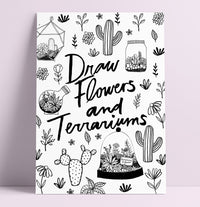 Draw Flowers + Terrariums Workshop Past Workshop Brooklyn Craft Company