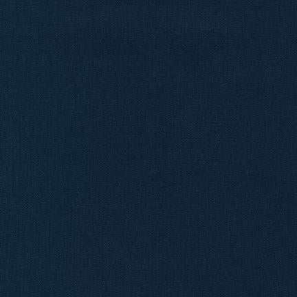 Essex by Robert Kaufman in Navy Fabric Robert Kaufman