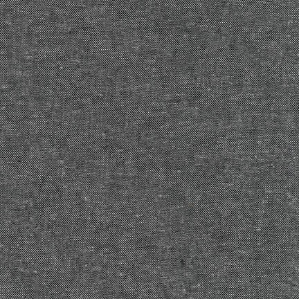 Essex Yarn Dyed by Robert Kaufman in Charcoal Fabric Robert Kaufman