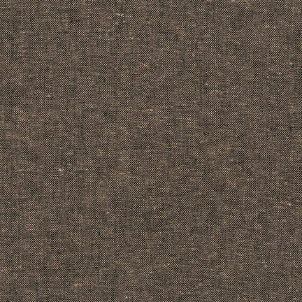 Essex Yarn Dyed by Robert Kaufman in Espresso Fabric Robert Kaufman