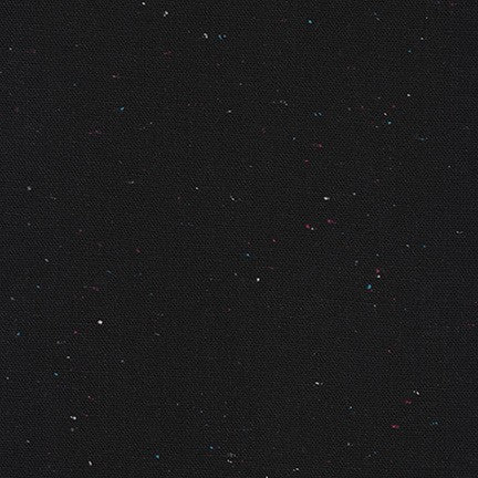 Essex Speckle Y/D by Robert Kaufman in Black Fabric Robert Kaufman