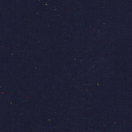 Essex Speckle Y/D by Robert Kaufman in Navy Fabric Robert Kaufman