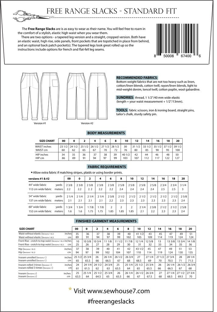 Intro to Garment Sewing - Free Range Slacks (Hybrid) Past Workshop Brooklyn Craft Company