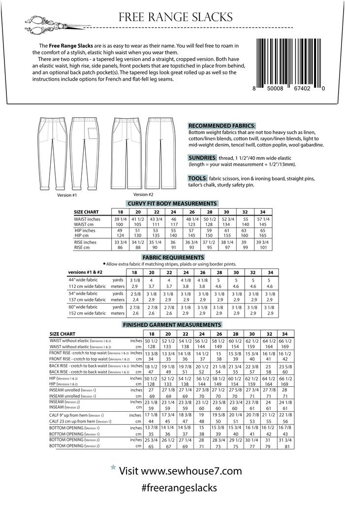 Intro to Garment Sewing - Free Range Slacks (Hybrid) Past Workshop Brooklyn Craft Company