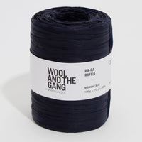 Wool and the Gang Ra-Ra Raffia Yarn Wool and the Gang Midnight Blue Raffia
