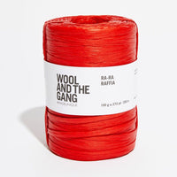 Wool and the Gang Ra-Ra Raffia Yarn Wool and the Gang Bardot Red Raffia