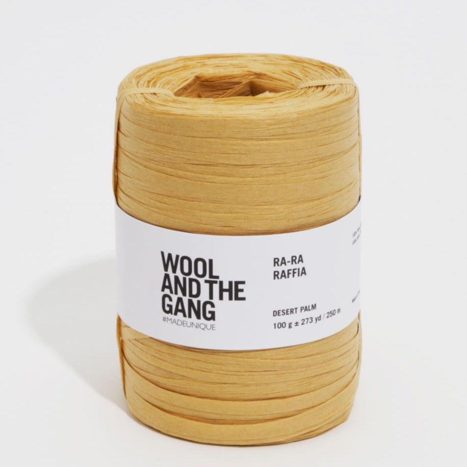 Wool and the Gang Ra-Ra Raffia Yarn Wool and the Gang Desert Palm