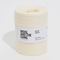 Wool and the Gang Ra-Ra Raffia Yarn Wool and the Gang Ivory White Raffia