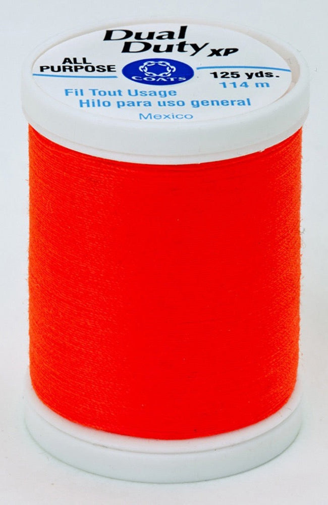 Dual Duty XP All Purpose Thread #9278 Neon Orange Thread Coats & Clark