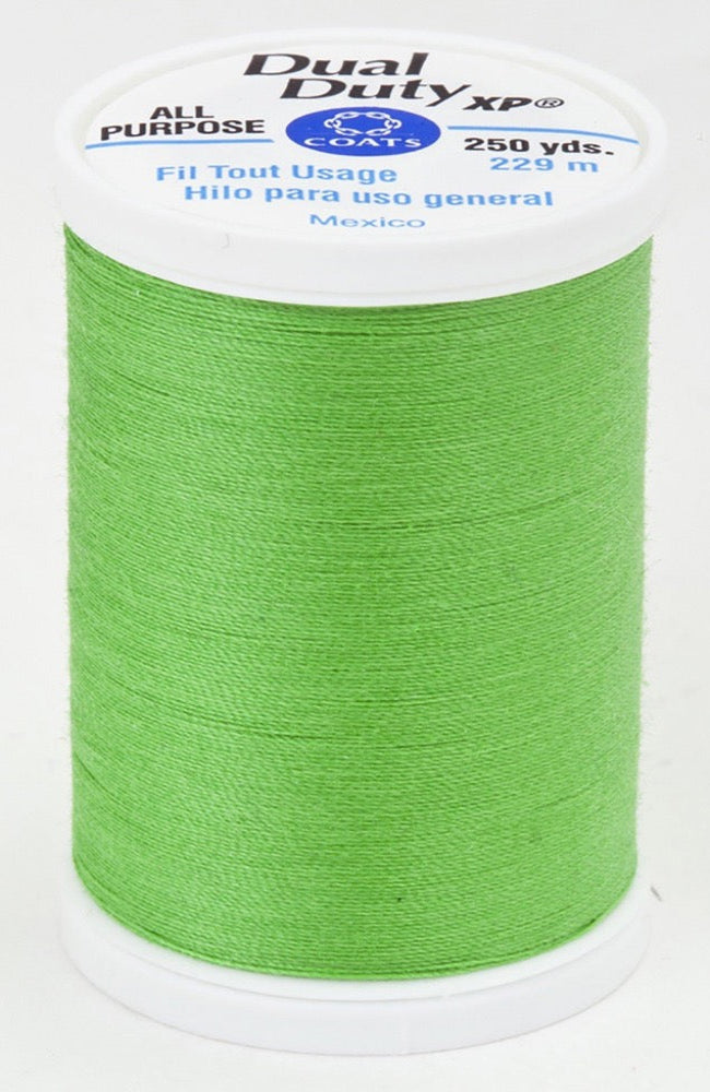 Dual Duty XP All Purpose Thread #6450 Bright Green Thread Coats & Clark