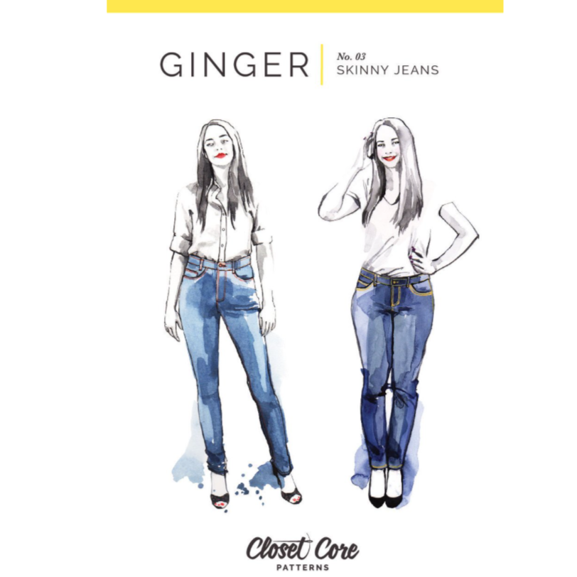 Ginger Skinny Jeans Pattern Pattern Closet Core Patterns