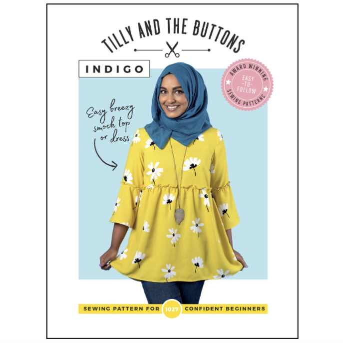 Indigo Top and Dress Pattern Pattern Tilly and the Buttons