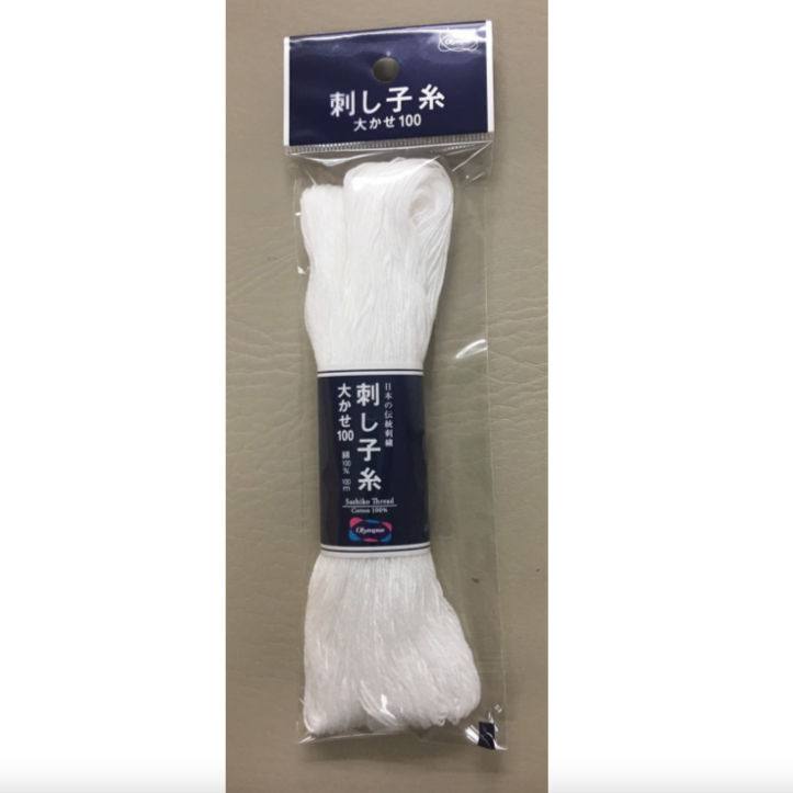 Large Skein Sashiko Thread Thread Olympus White